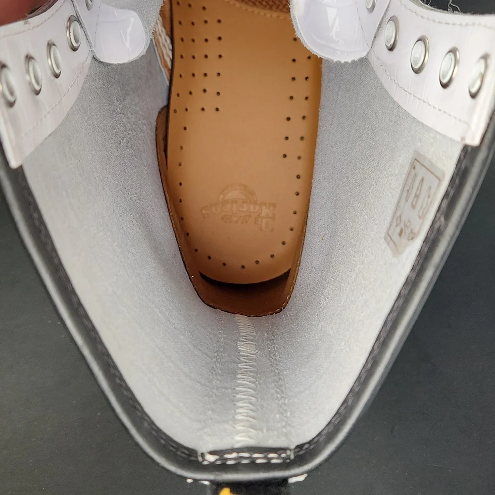 Dr. Martens 1460W Croc White 8 hole boots RARE DISCONTINUED STYLE - Picture 15 of 17